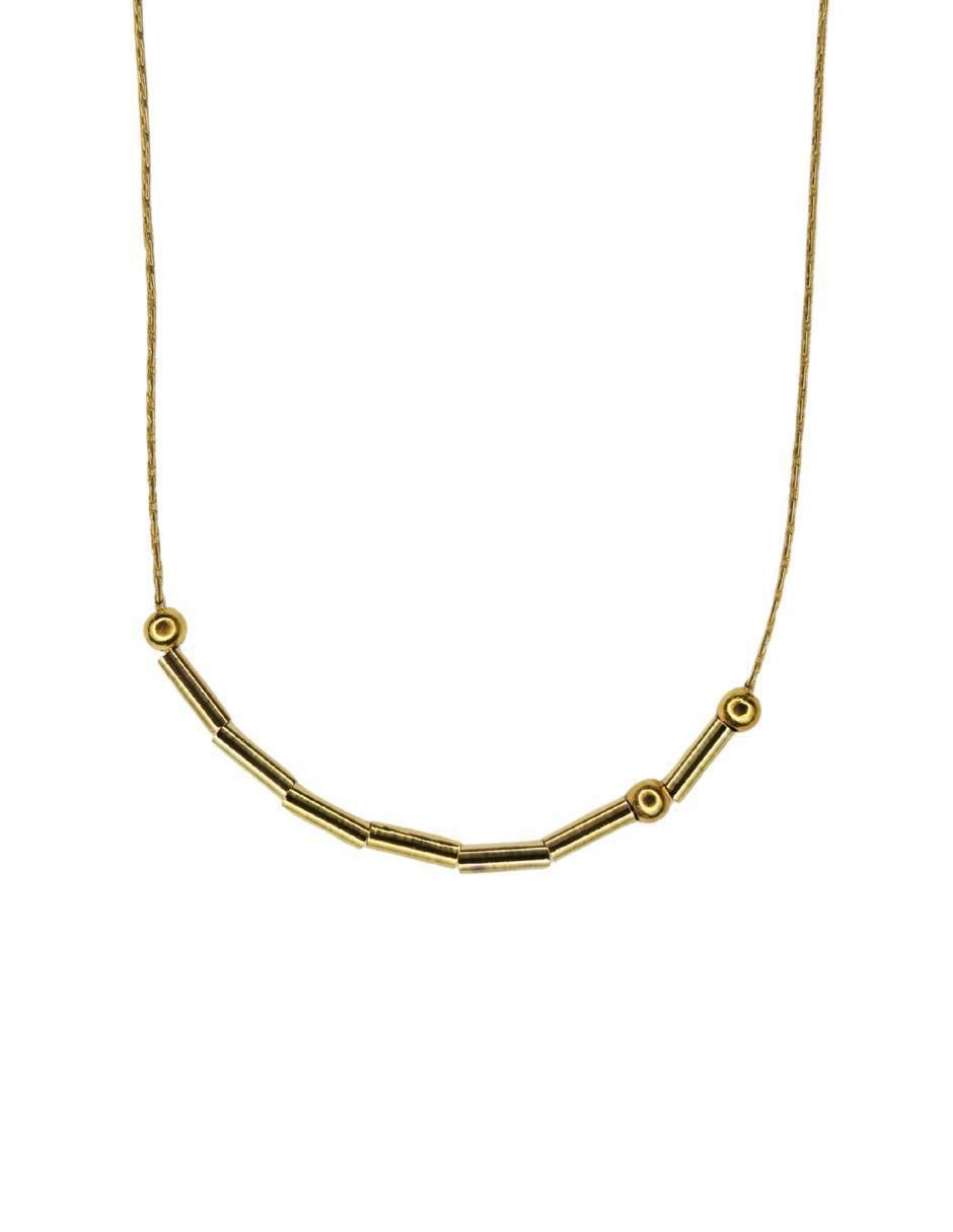 Collar Clave Morse Amor 24 K