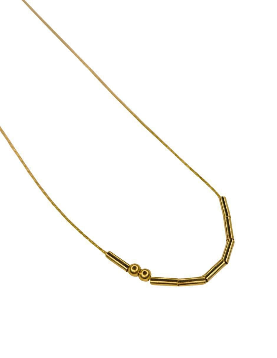 Collar Clave Morse Te Amo 24 K 2