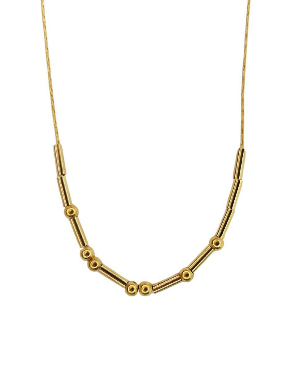 Collar Clave Morse México 24 K