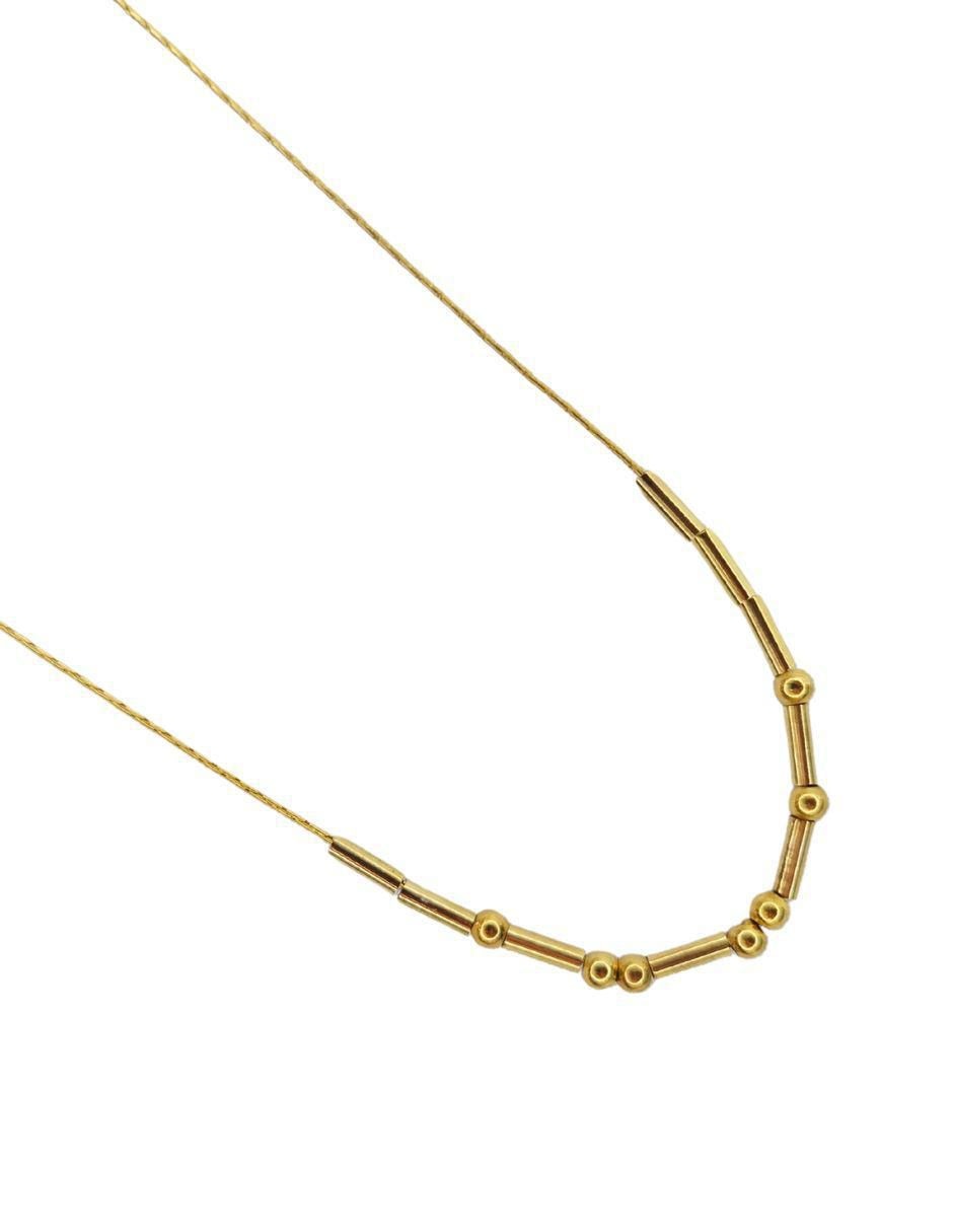Collar Clave Morse México 24 K 2
