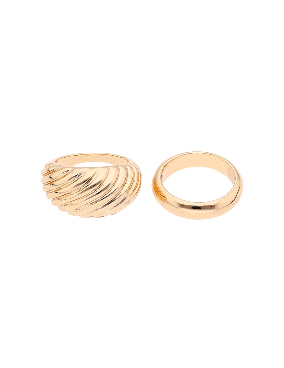 Set anillo circular brillante