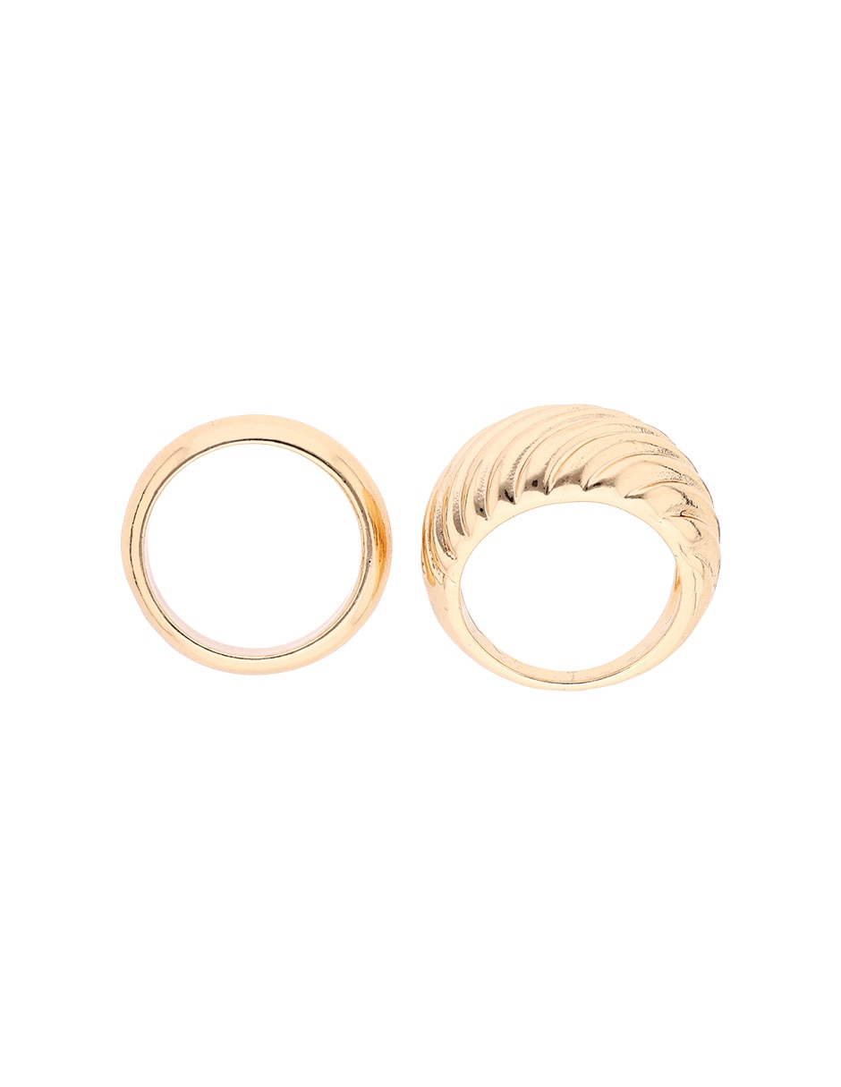 Set anillo circular brillante 2