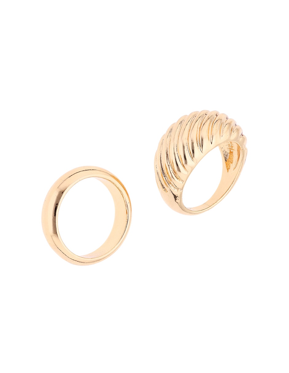 Set anillo circular brillante 3