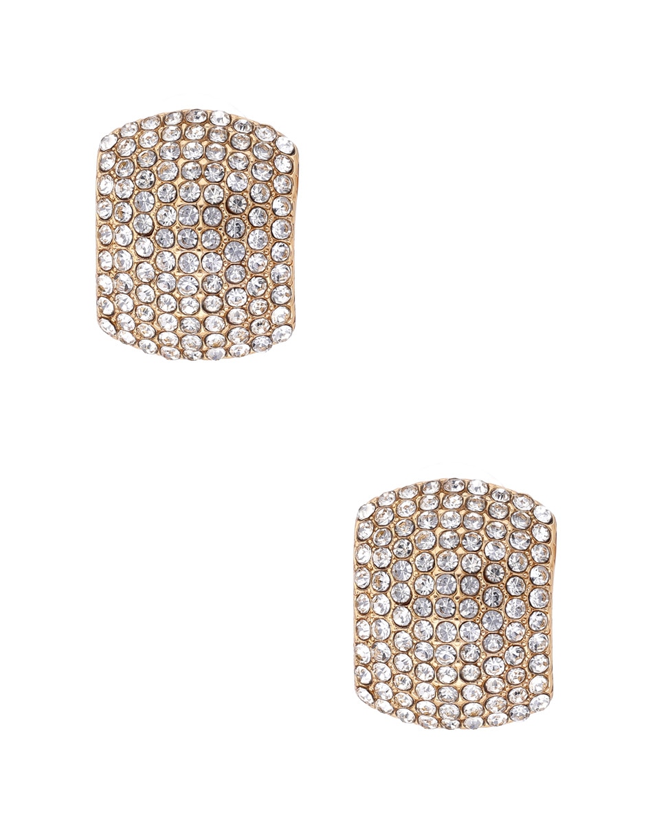 Aretes cortos con acabado pavé