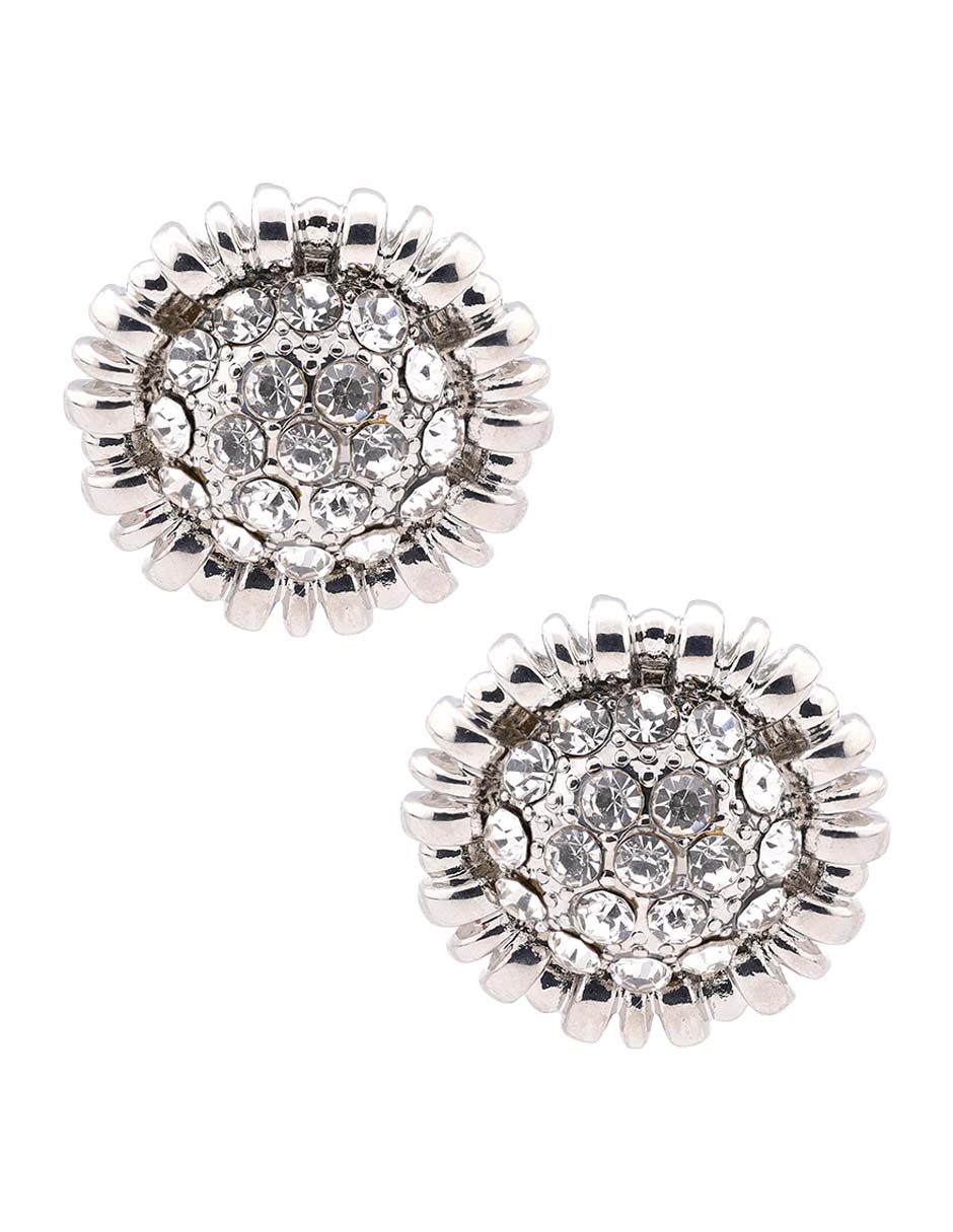 Aretes cortos con acabado pavé