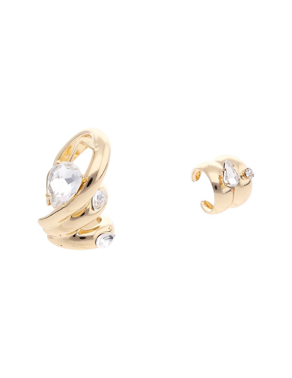 Set de aretes con acabado brillante 2