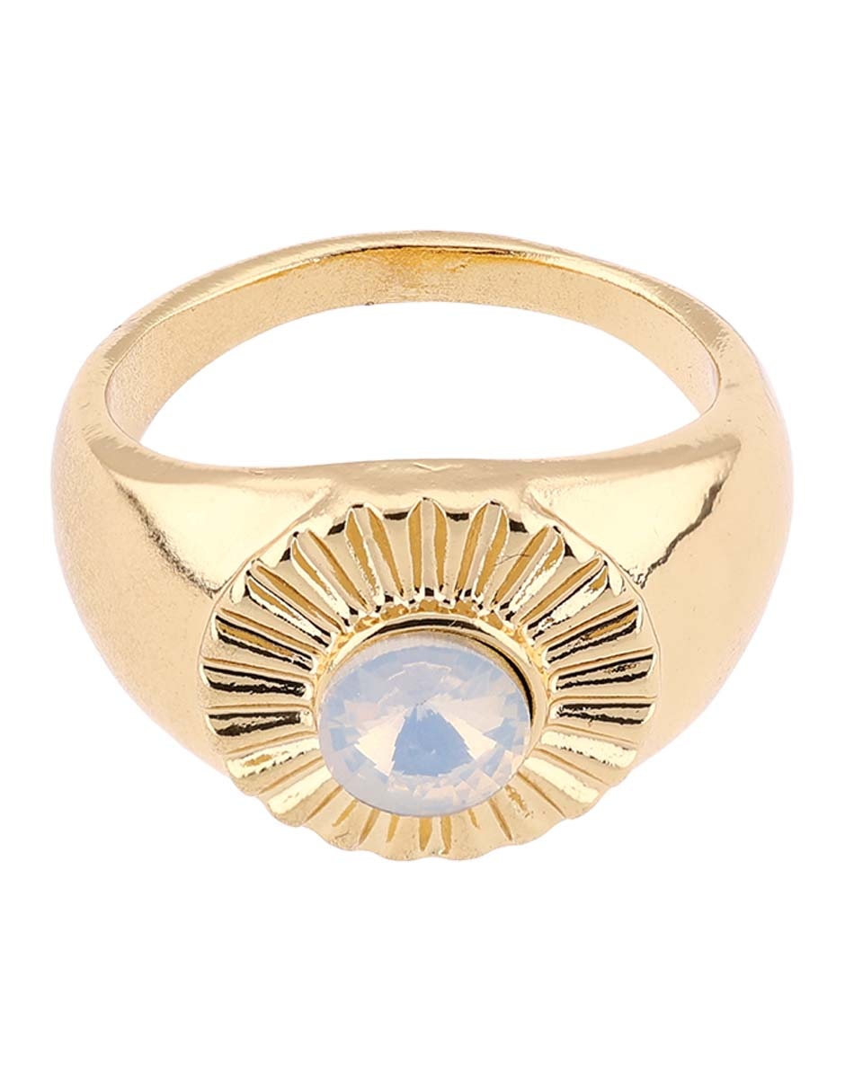 Anillo circular brillante