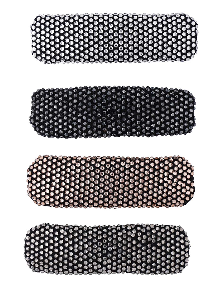 Set de broches para cabello con acabado brillante