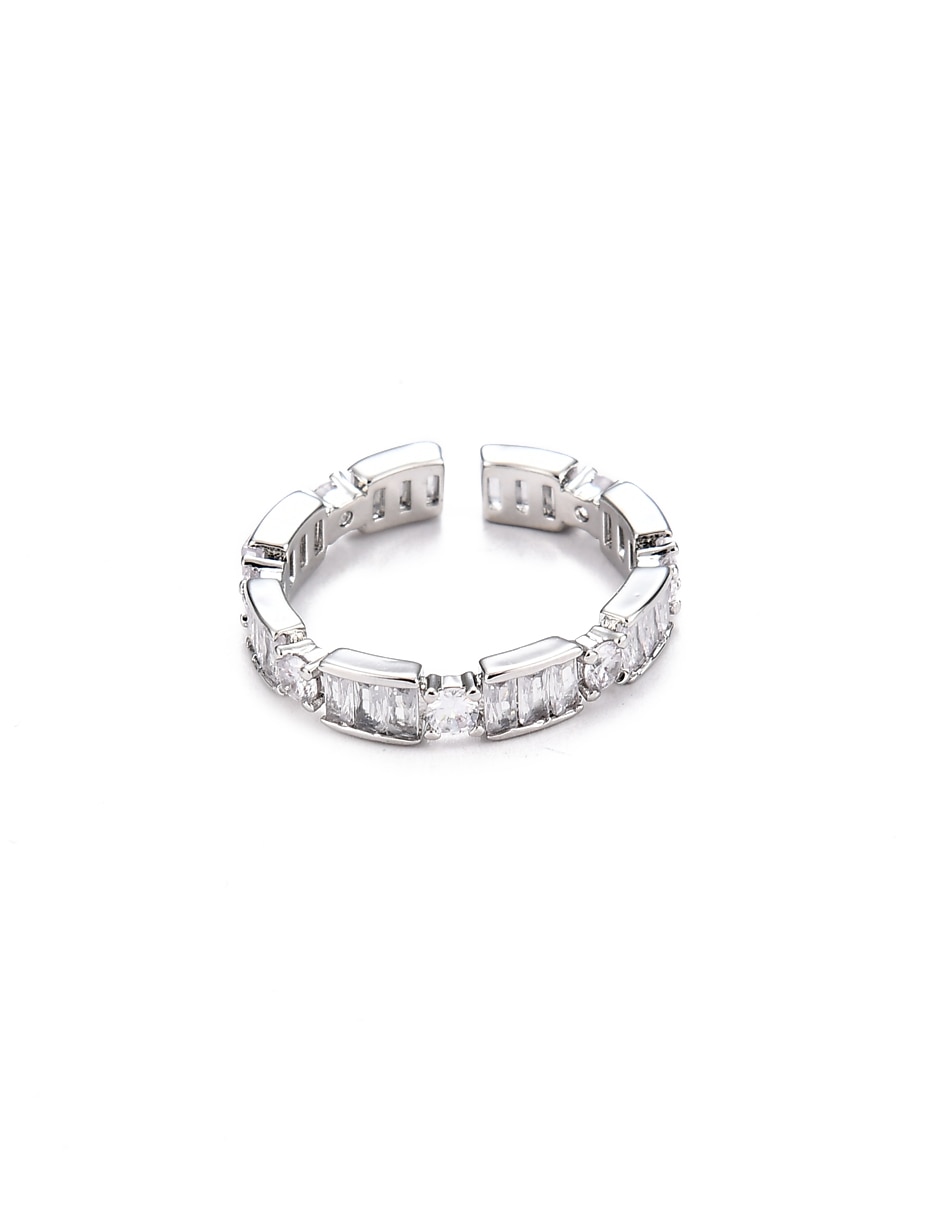 Anillo zirconia brillante