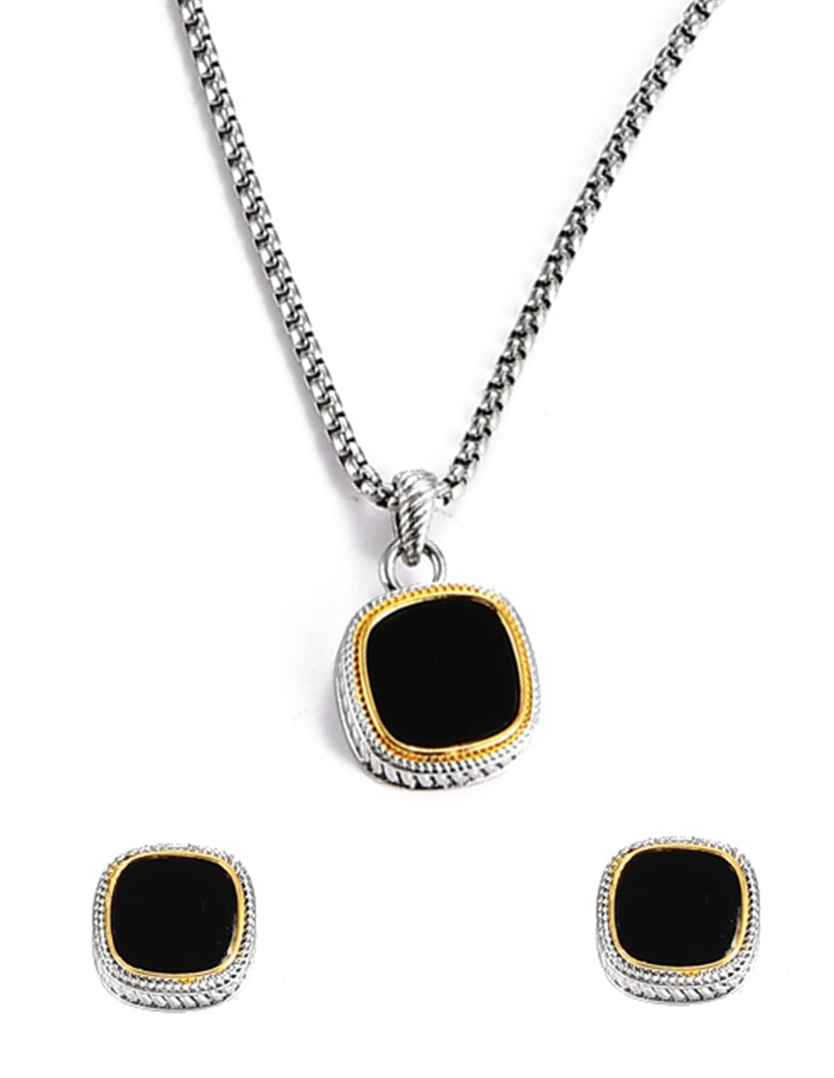 Aretes y collar