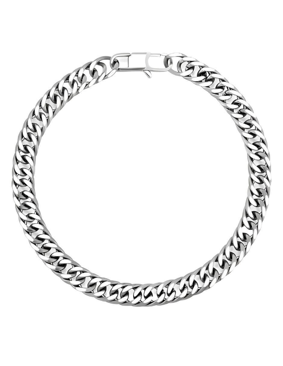 Pulsera de acero inoxidable con acabado brillante