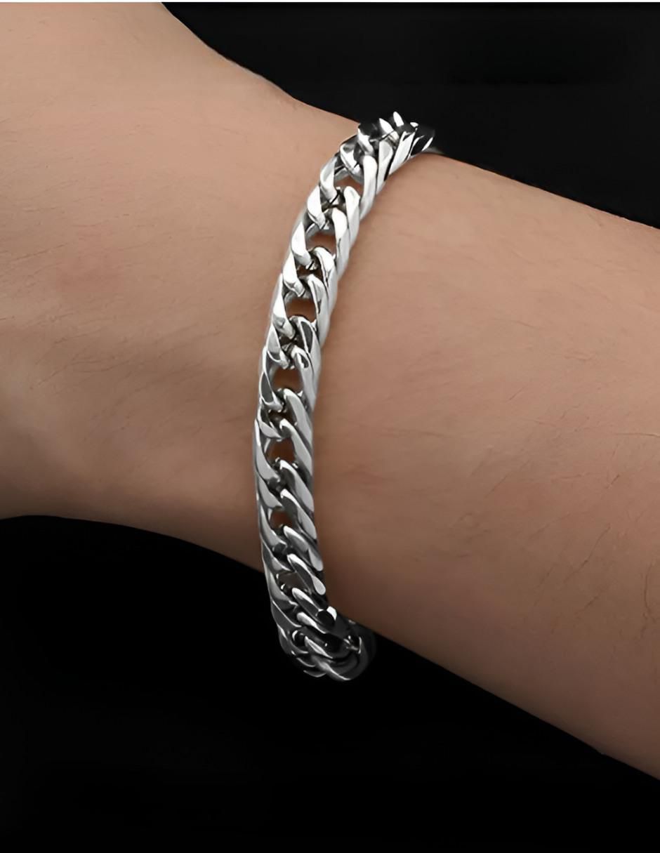 Pulsera de acero inoxidable con acabado brillante 2
