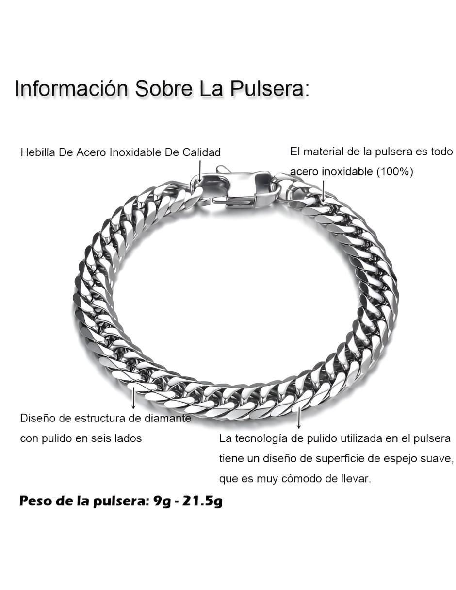 Pulsera de acero inoxidable con acabado brillante 4