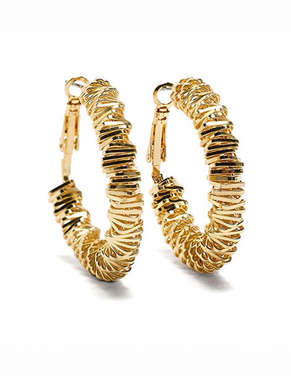 Aretes de aro redondos
