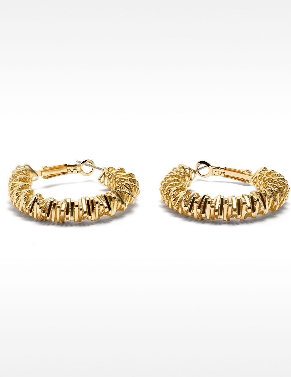 Aretes de aro redondos 4