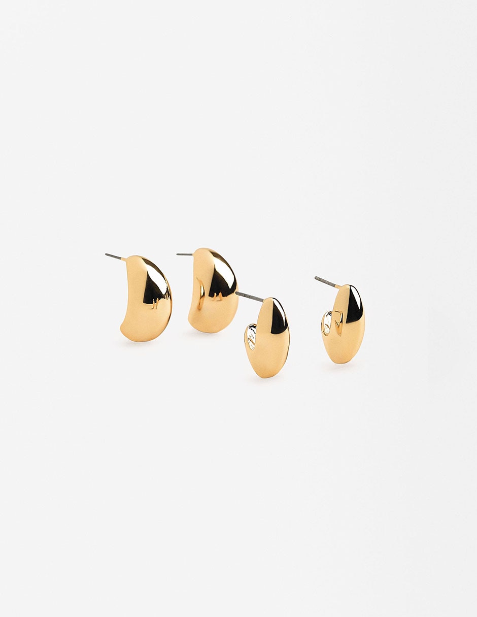 Aretes con acabado brillante