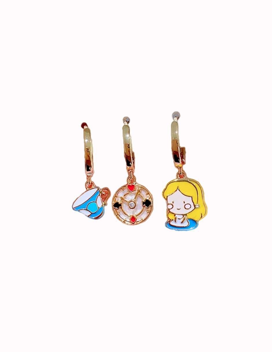 Set de aretes cuento con acabado pulido zirconia cúbica 3
