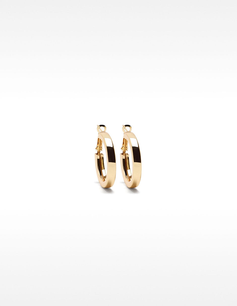 Aretes de aro Permanent - Rotative Jewellery