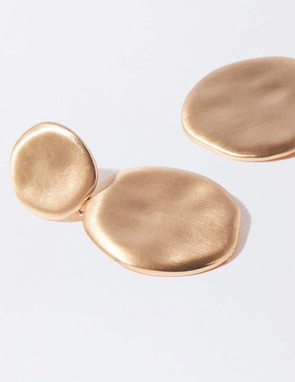 Aretes de aro redondos con acabado pulido 4