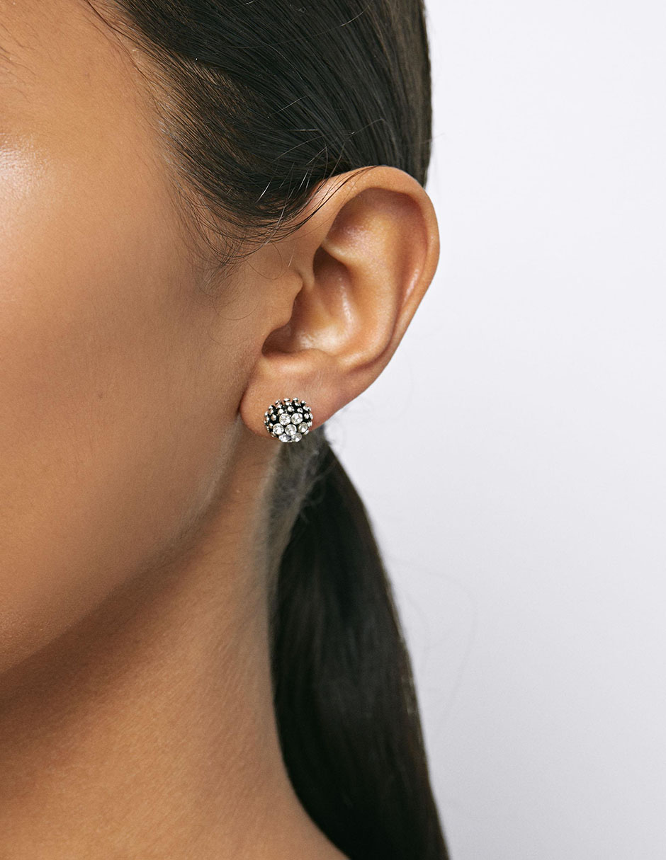 Aretes redondos con acabado pavé 2