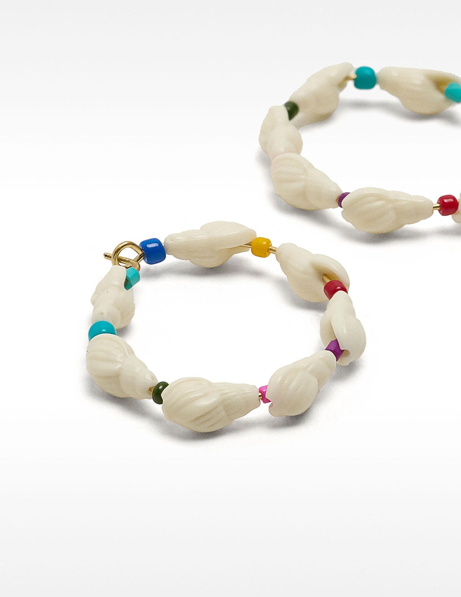 Aretes de aro redondos con acabado pulido 2