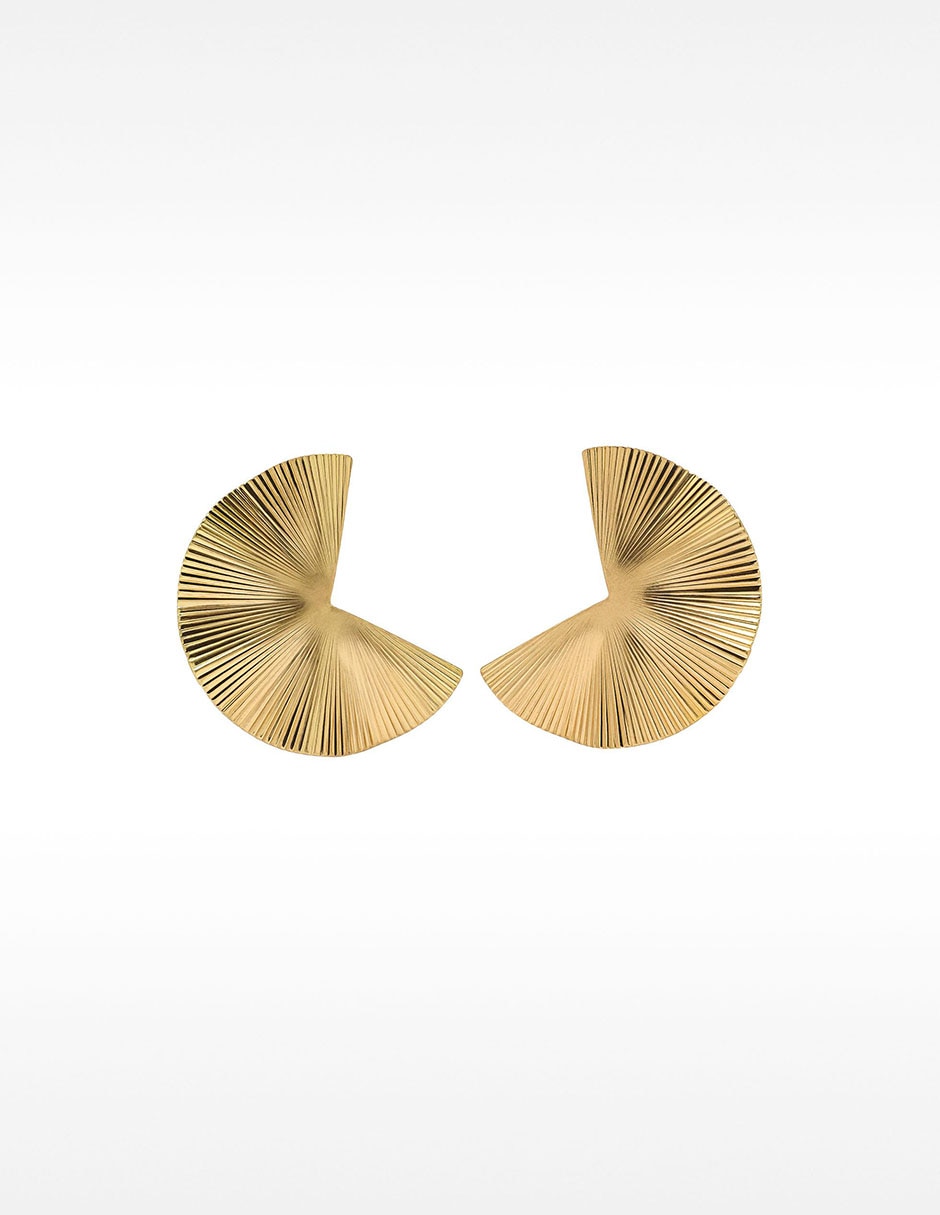 Aretes Permanent - Rotative Jewellery con acabado texturizado