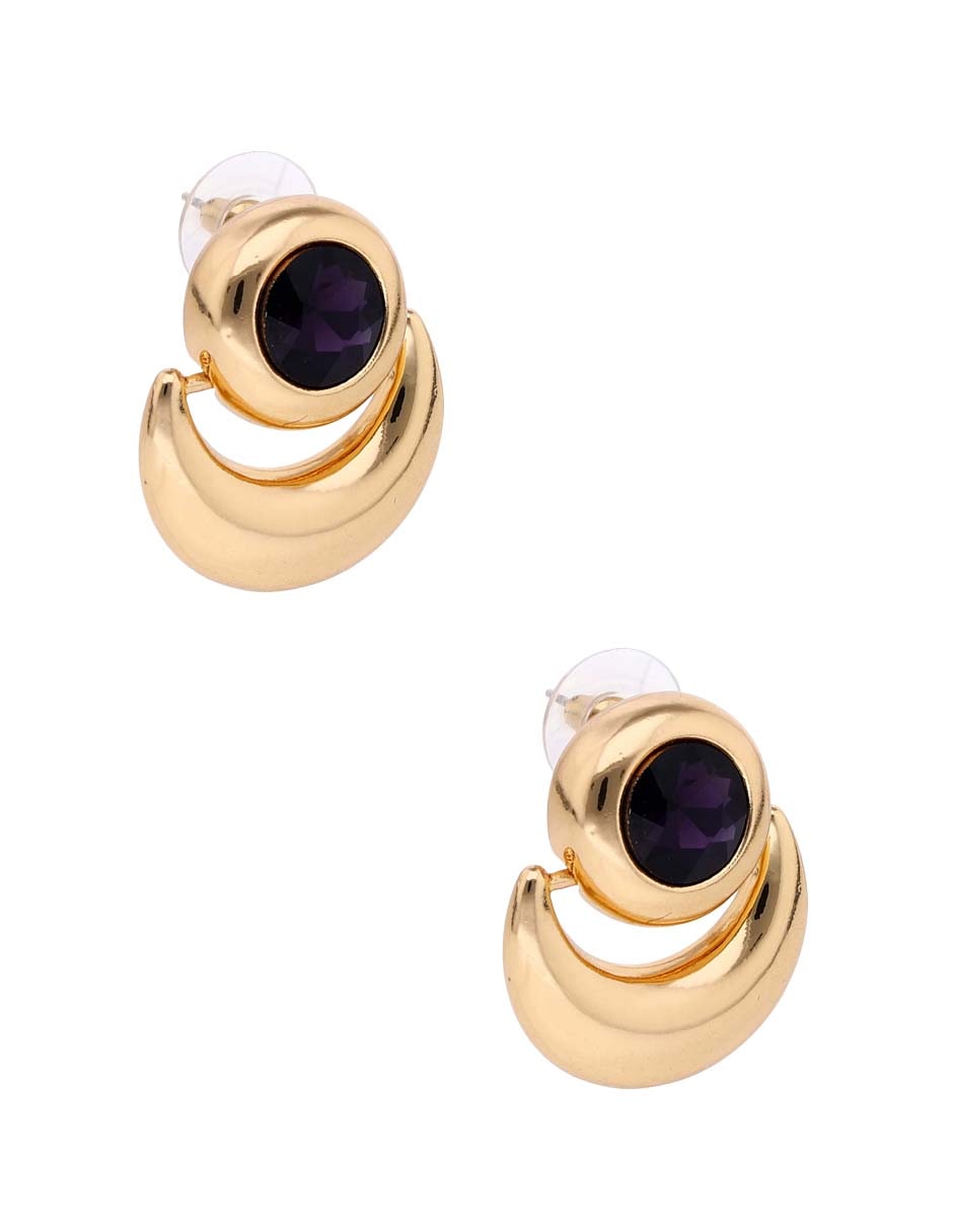 Aretes largos con acabado pulido 2