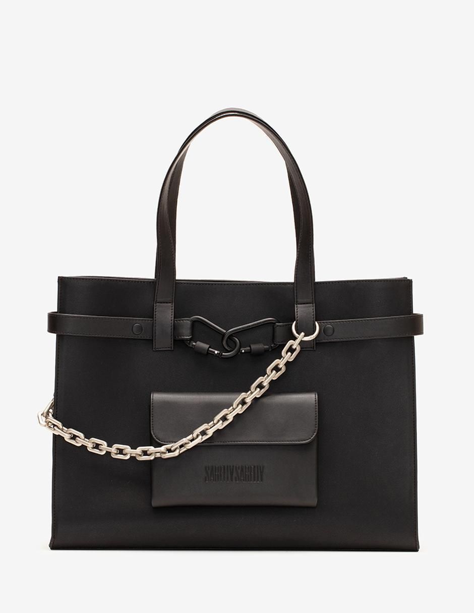 Bolsa tote de piel unisex 5