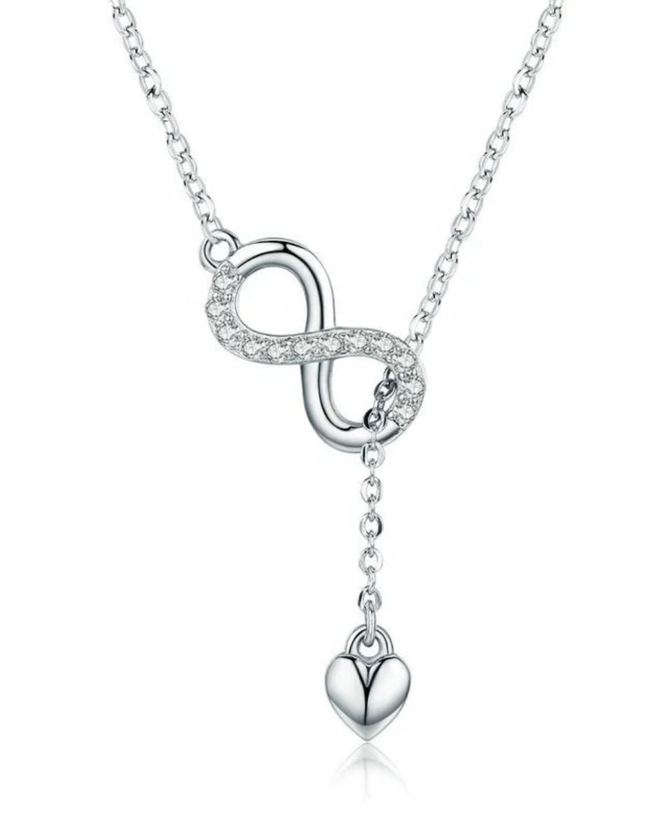 Collar de infinito Beauty de plata P 925