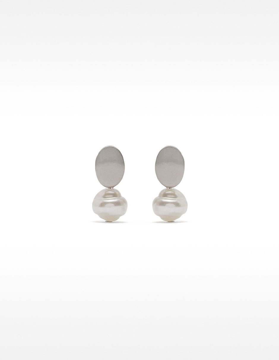 Aretes Silver Delicates con acabado pulido