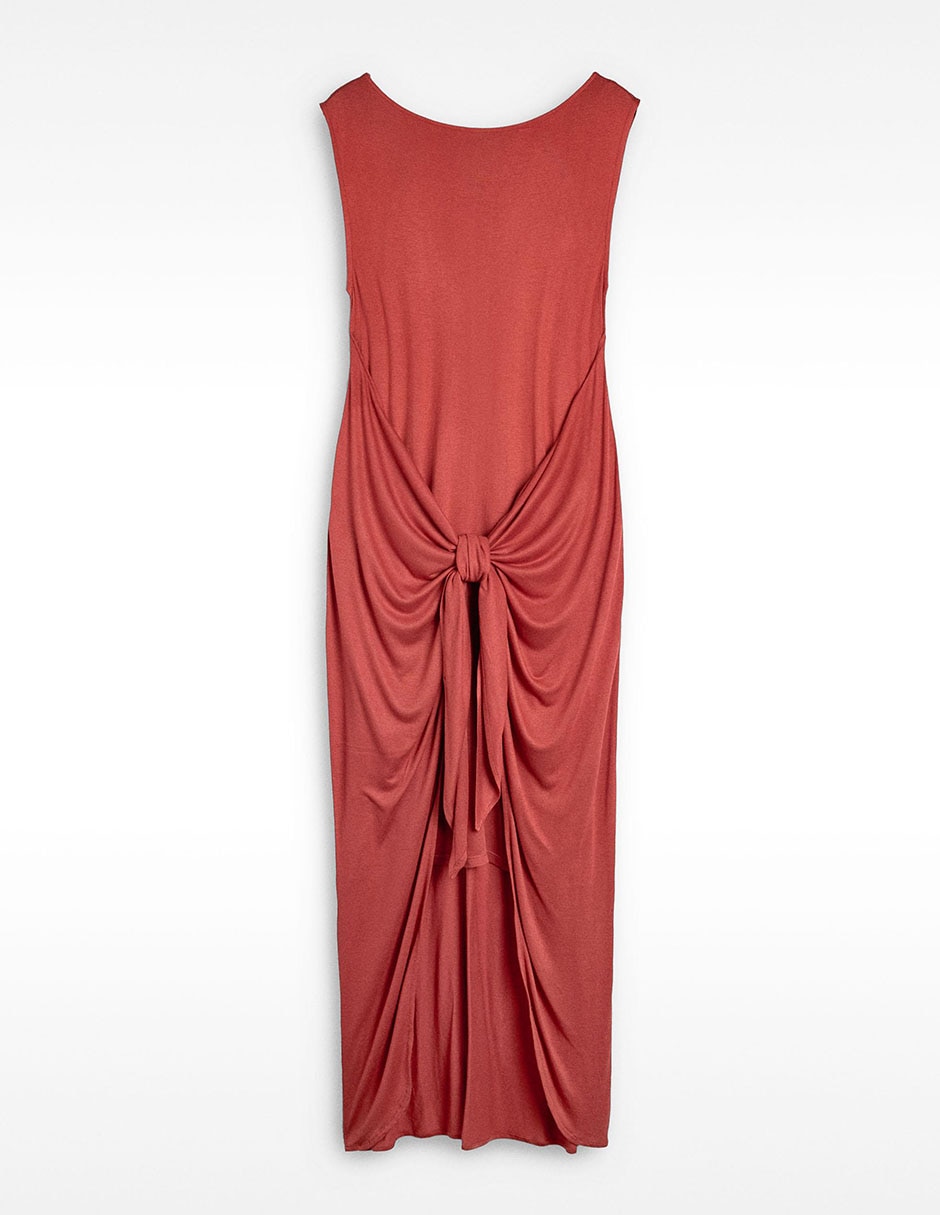 Vestido midi casual T2 Junho para mujer 5