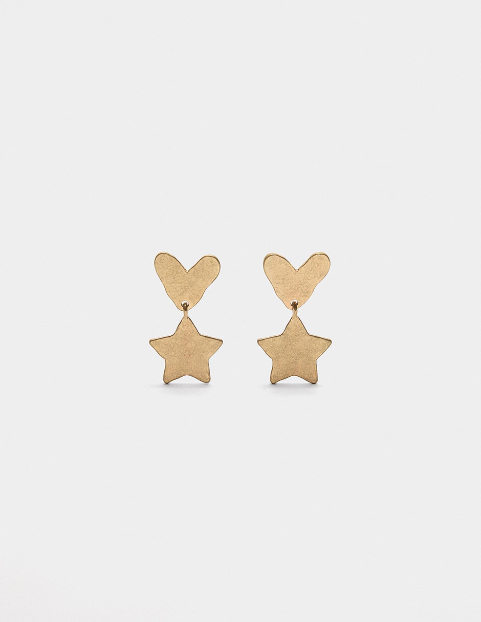 Aretes de Locked In con acabado martillado Aretes de Locked In con acabado martillado