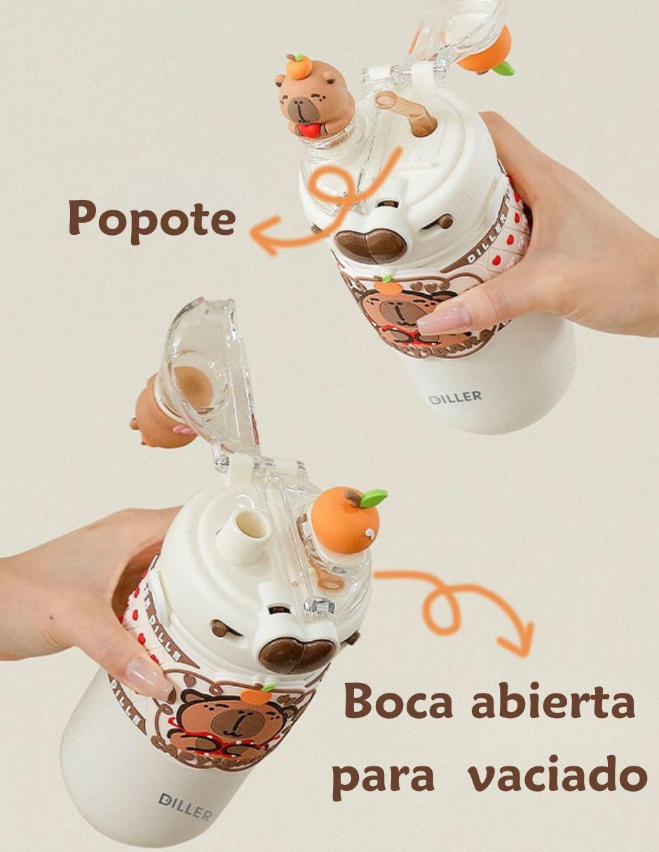 Termo de acero inoxidable con tapa rosca 520 ml 4