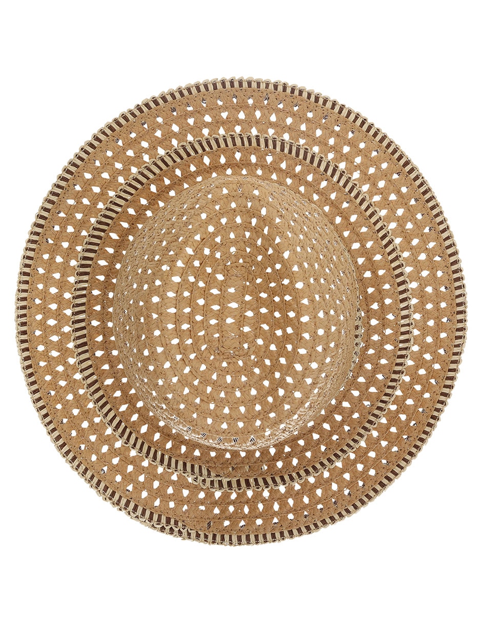 Sombrero ala mediana estampado corte láser