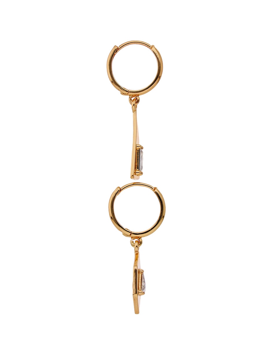 Aretes largos con acabado brillante fantasía 2