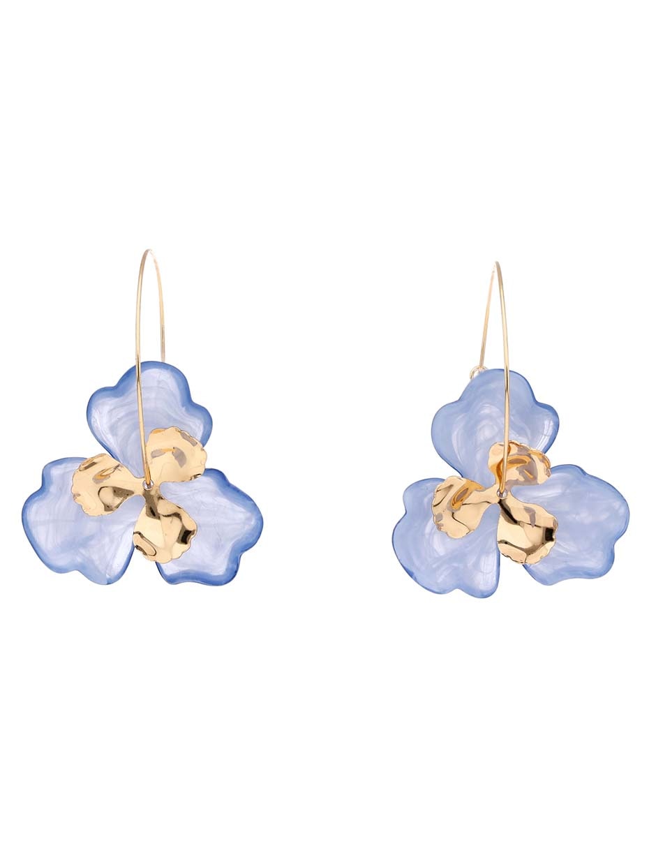 Aros flor con acabado liso