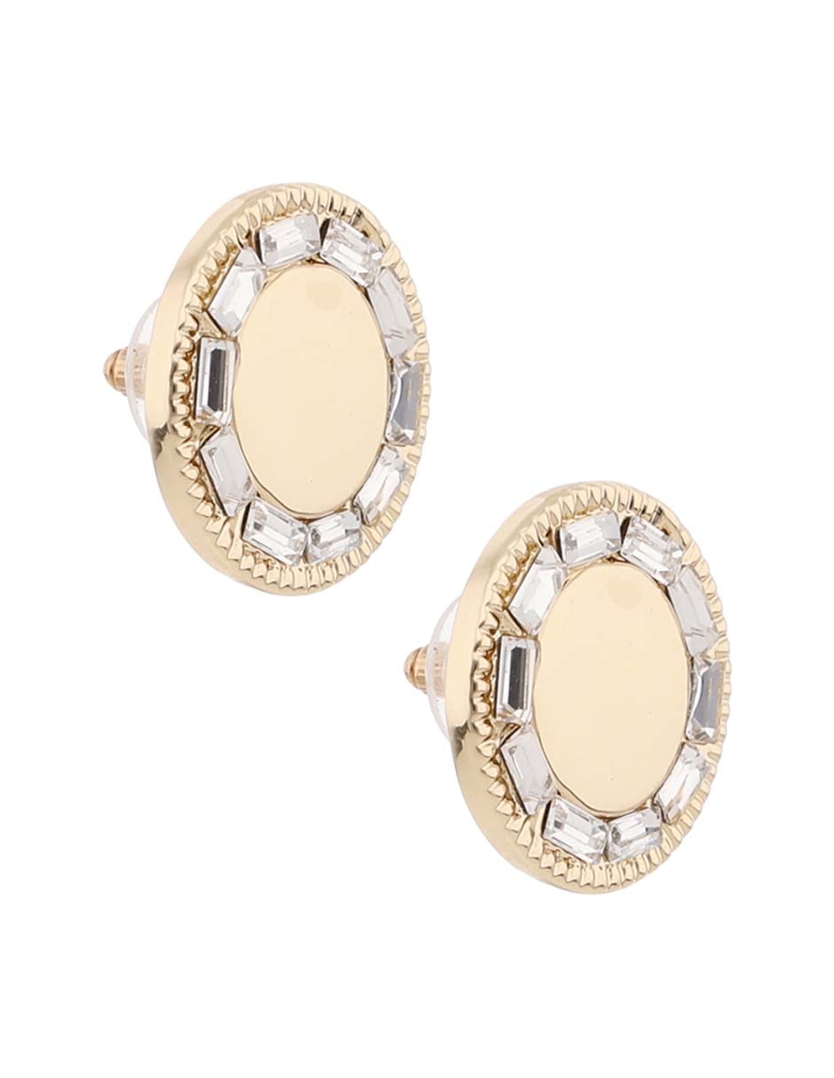 Aretes cortos circulares con acabado liso 2