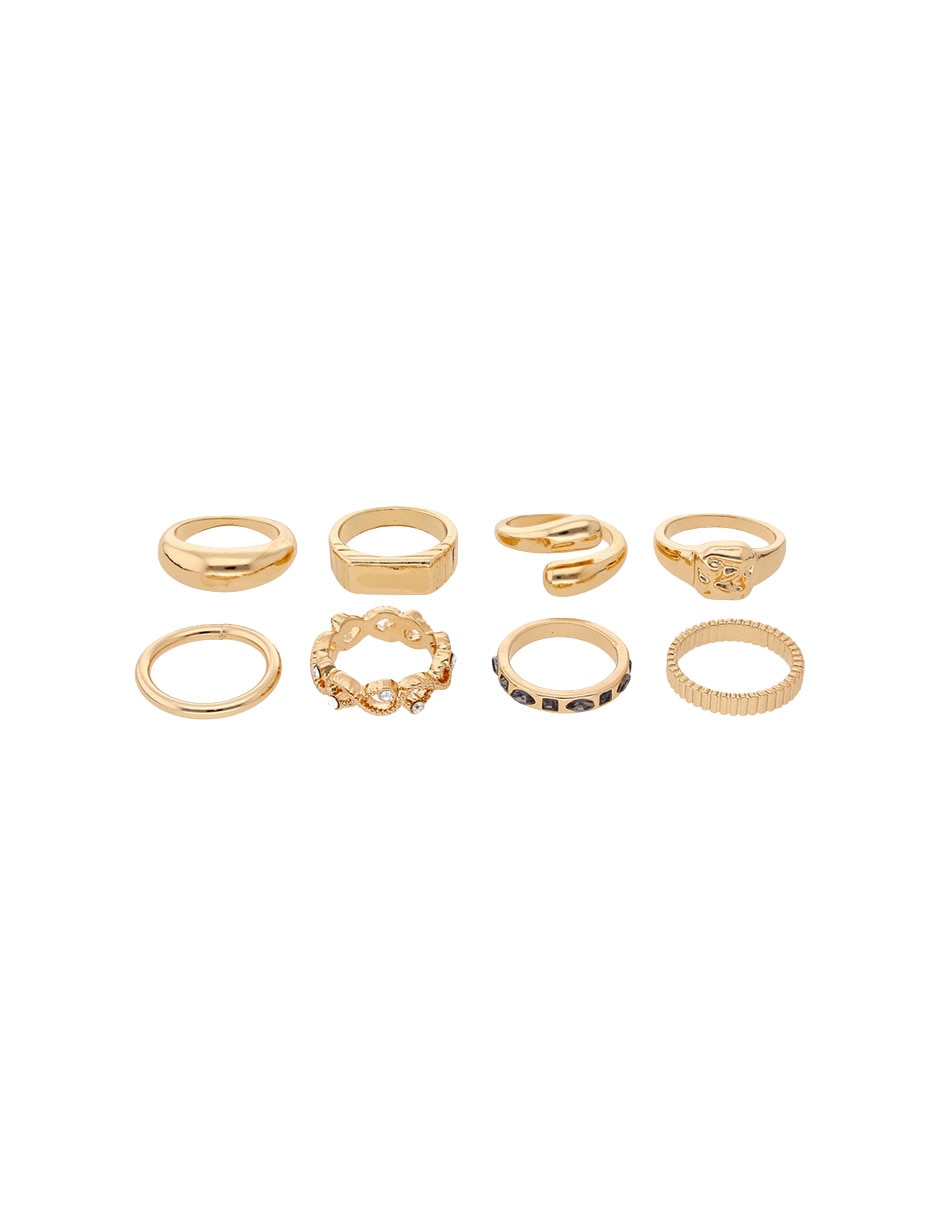 Set anillo fantasía brillane