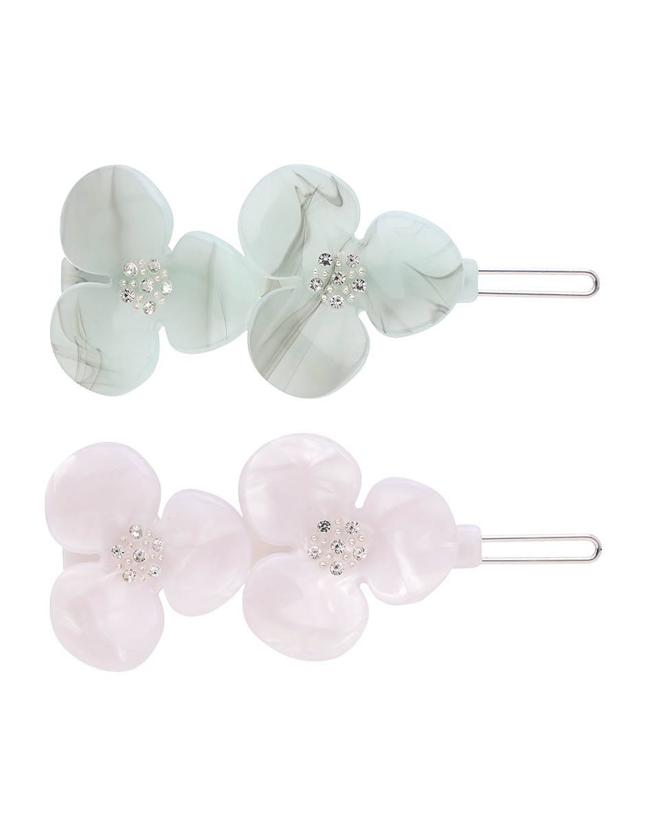Set de broches para cabello acabado brillante