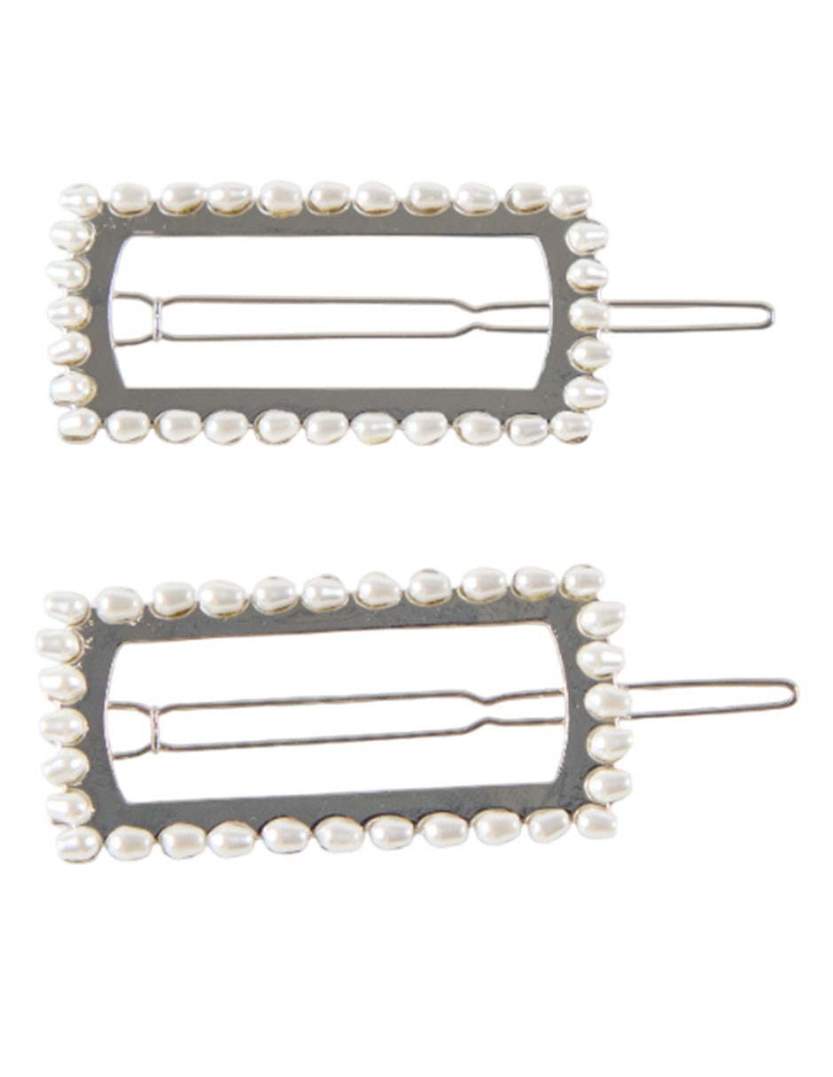 Set de broches para cabello con acabado brillante