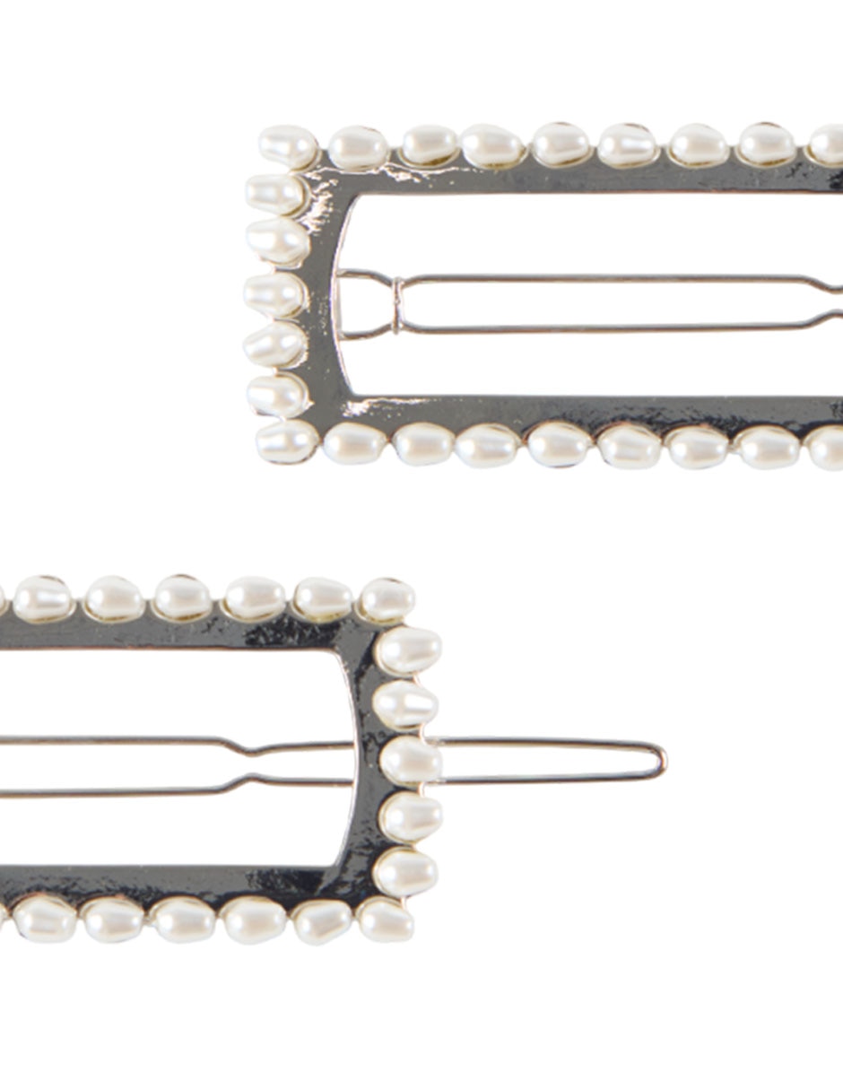 Set de broches para cabello con acabado brillante 4