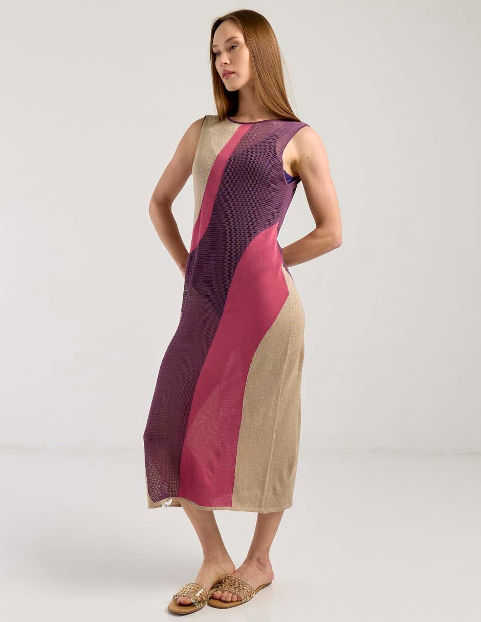 Vestido midi playa para mujer
