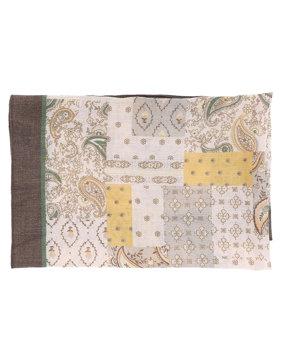 Mascada con estampado paisley para mujer 2