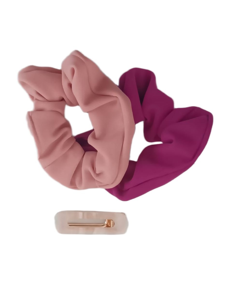 Set de donas para cabello con acabado liso 3
