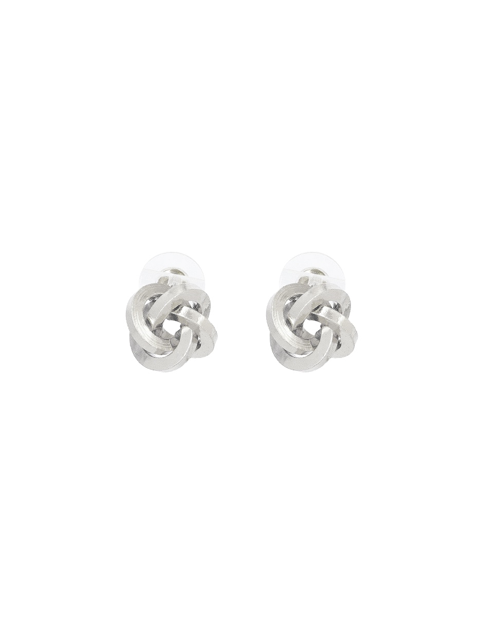 Aretes de entrelazado con acabado lustre