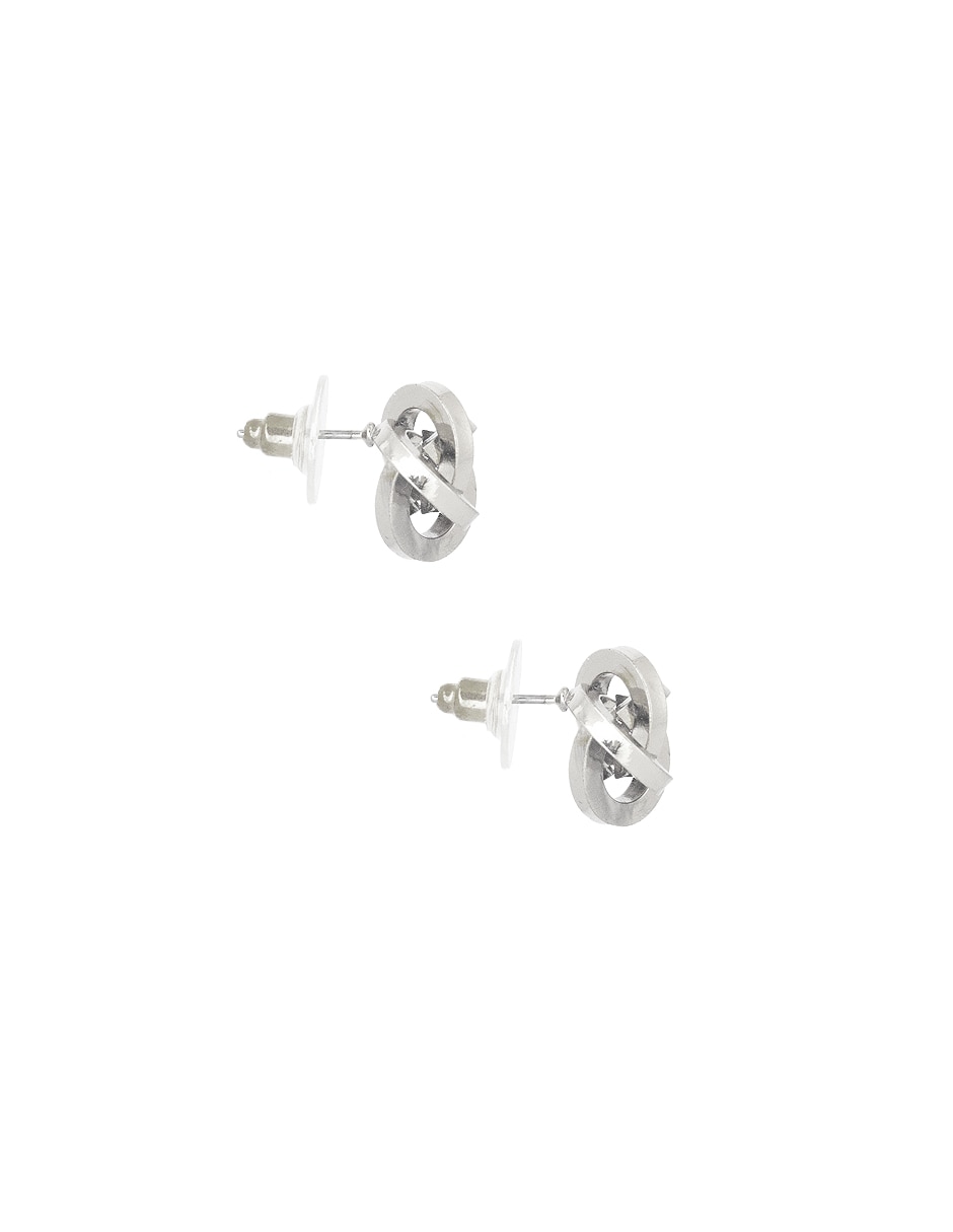 Aretes de entrelazado con acabado lustre 2