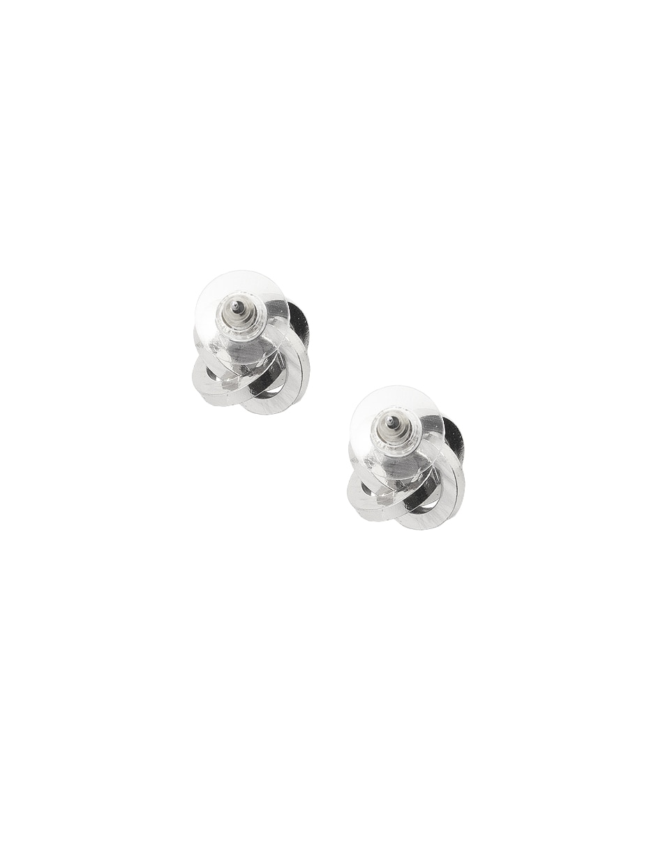 Aretes de entrelazado con acabado lustre 4