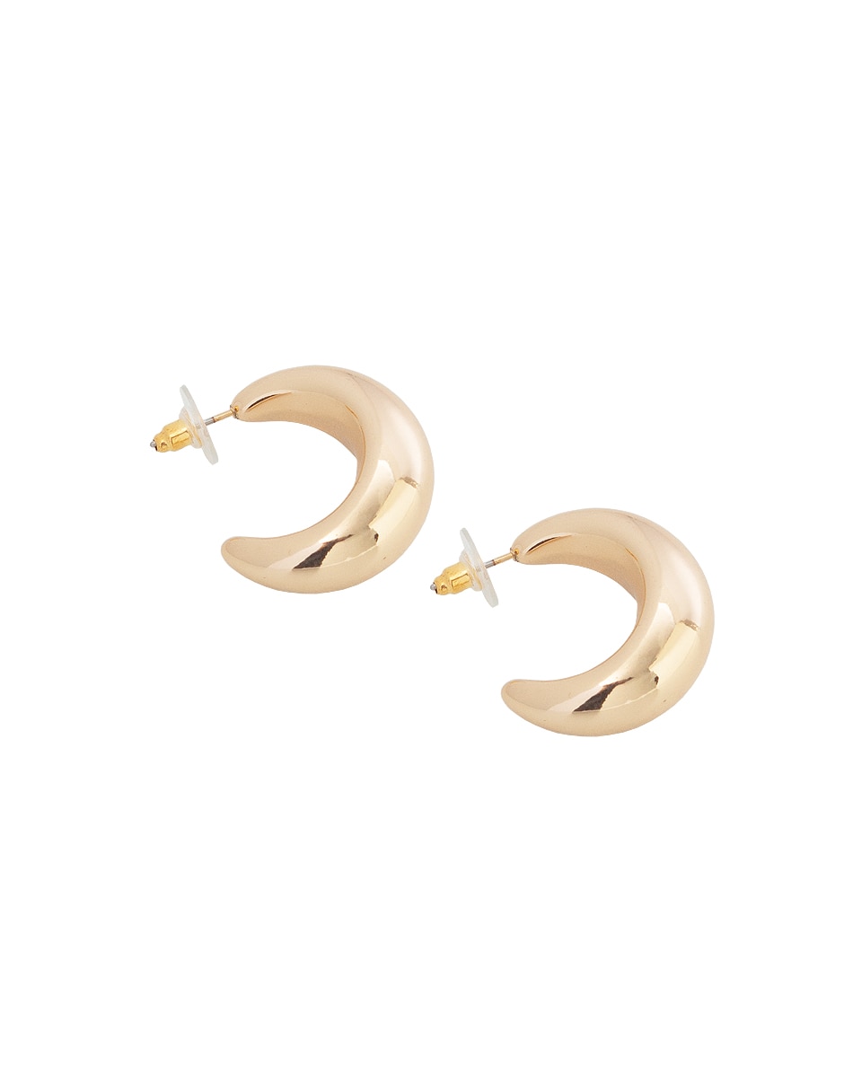 Aretes de círculo con acabado lustre 2