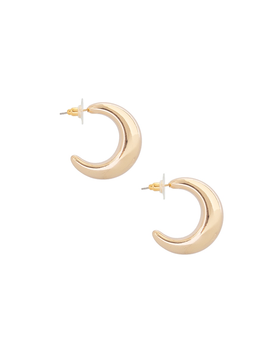 Aretes de círculo con acabado lustre 4