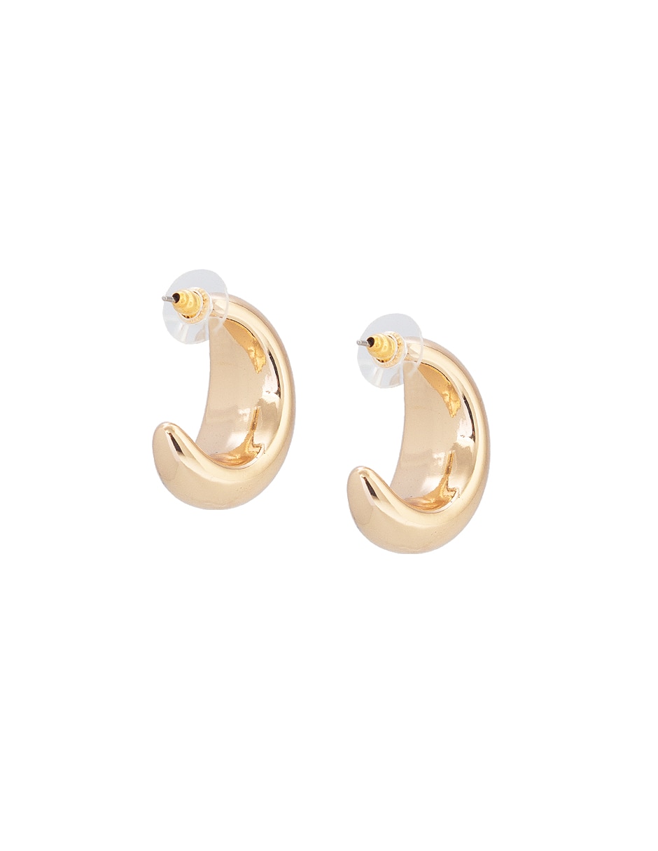 Aretes de círculo con acabado lustre 5